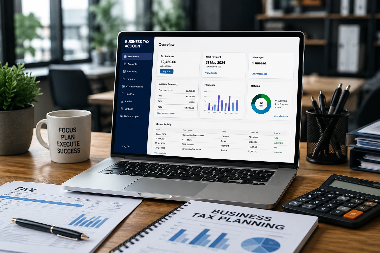 business tax account