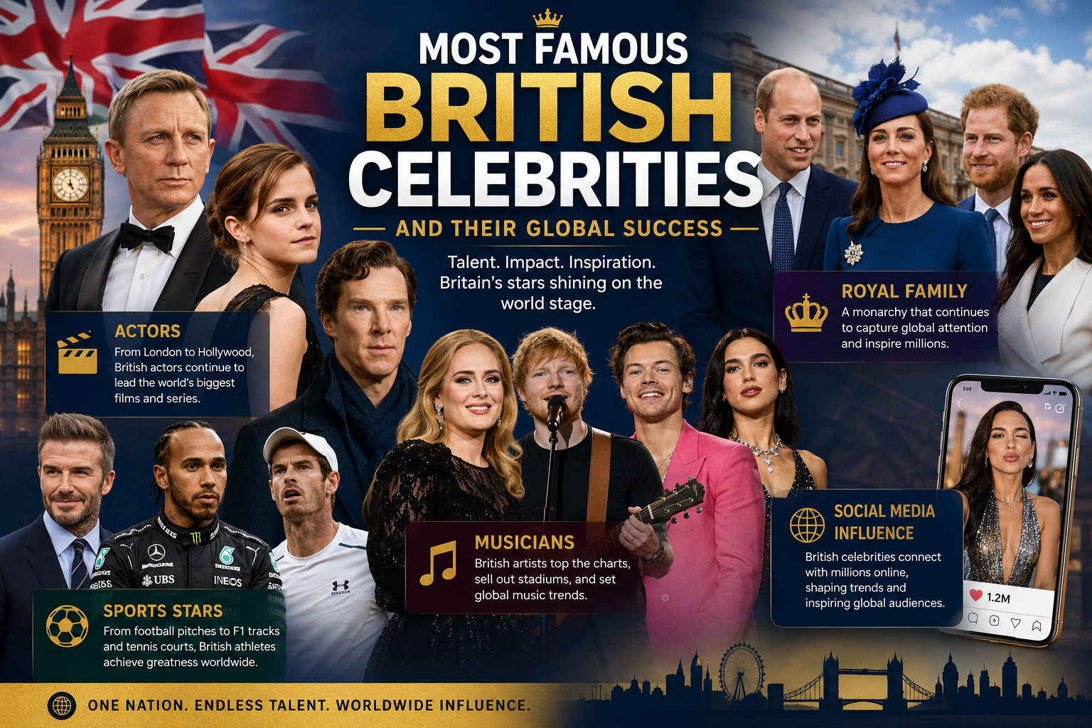 most famous british celebrities